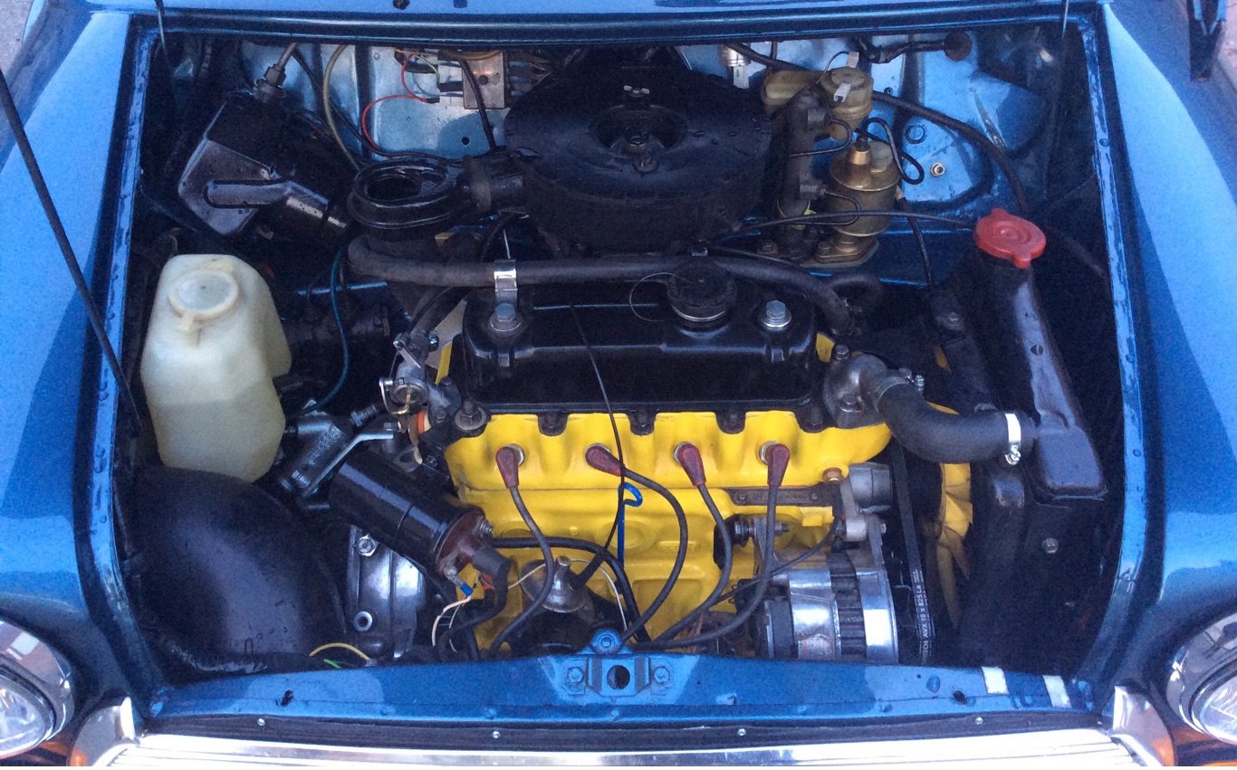 Veterán Austin Mini Motor po Renovaci